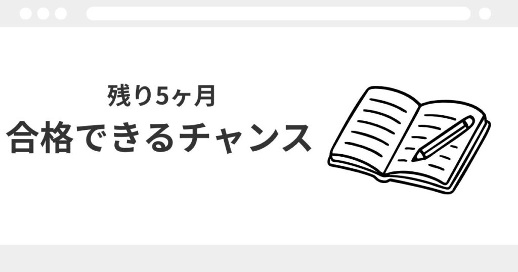 宅建 5ヶ月 スケジュール