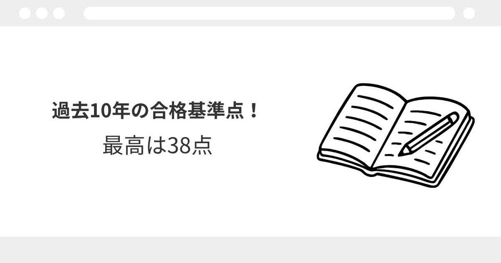 宅建　合格点